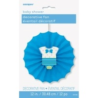 Baby Shower Decorative Fan - Blue*