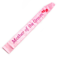 Mother of the Groom Flashing Pink Sash