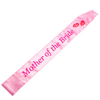 Mother of the Bride Flashing Pink Sash