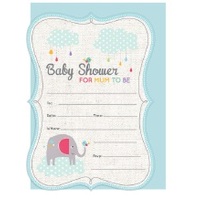 Baby Shower Invitations with Envelopes - Pk 16*