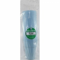 Light Blue Plastic Cups - Pk 25