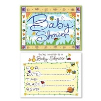 B Is For Baby Invitations - Pk 8