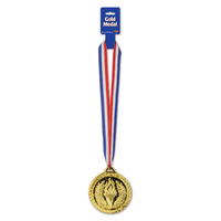 Gold Large Medal w/Ribbon