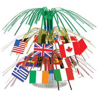 International Flag Mini Cascade Centrepiece
