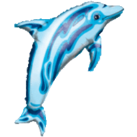 Blue Dolphin SuperShape Foil Balloon