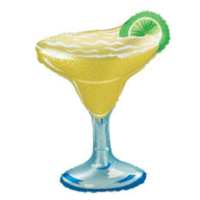 Large Foil Margarita Glass Balloon