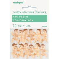 Small Plastic Baby Dolls - Pk 12