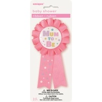 Mum-to-be Award Ribbon in Pink