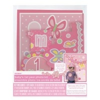 Baby's 1st year photo kit in Pink, 5 Pieces