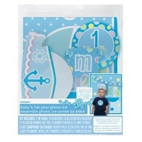 Baby's 1st year photo kit in Blue, 5 Pieces **