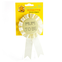 "Mum to Be" Yellow Baby Shower Rosette