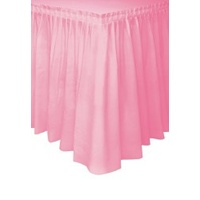 Light Pink Plastic Table Skirt (73cm x 426cm)