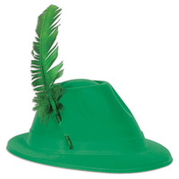 Green Velour Alpine Hat