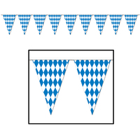 Oktoberfest Plastic Pennant Banner (9.14m)