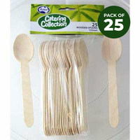Wooden Spoons (15.5cm) - Pk 25