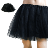 Black Ladies Tutu - 3 layer with underskirt