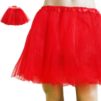 Red Ladies Tutu - 3 layer with underskirt