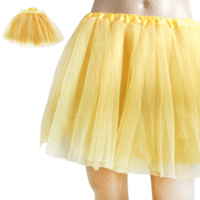 Yellow Ladies Tutu - 3 layer with underskirt