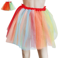 Multicolour Ladies Tutu - 3 layer with underskirt