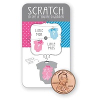 Scratch Off Cards - Boy Reveal Cards