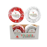 Asstd. Christmas Plastic Plates (18cm) - Pk 10