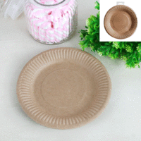 Kraft Paper Plates - Pk 12