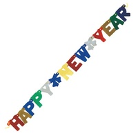 "Happy New Year" Multicolour Jointed Banner (1.2m)