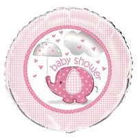 Umbrellaphant Pink Baby Shower Foil Balloon