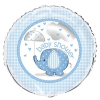 Umbrellaphant Blue Baby Shower Foil Balloon*