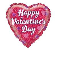 Whirling Heart Valentines Day Foil Heart Balloon*