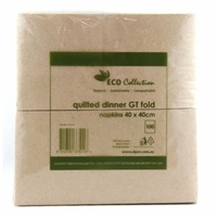 Eco Collection Quilted Dinner GT Fold Napkins - pk 100