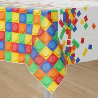 Toy Block Plastic Rectangular Tablecover