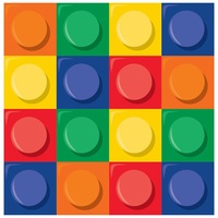 Toy Block Paper Napkins - Pk 16
