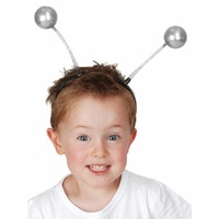 Glitter Ball Bobble Headband - Silver