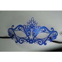 Blue Metal Filigree Mask