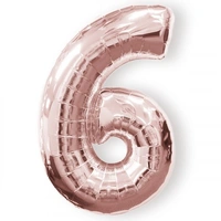 #6 37" Rose Gold Foil Balloon