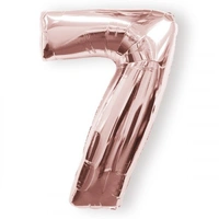 #7 37" Rose Gold Foil Balloon