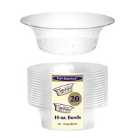 10oz Clear Deluxe Bowls - Pk 20