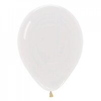 30cm Clear Balloons - Pk 100