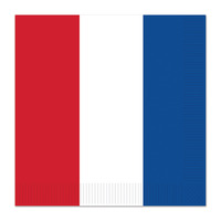 Red, White & Blue Lunch Napkins -PK 16