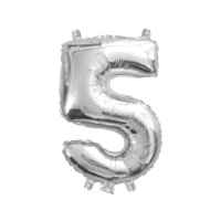 Number 5 Gold Foil Balloon - 35cm