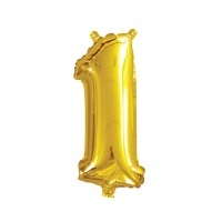Number 1 Gold Foil Balloon - 35cm