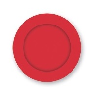 Red Paper Lunch Plates - Pk 8