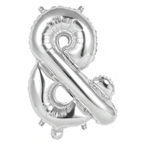 Silver Ampersand Foil Balloon (35 cm)