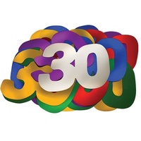 30th Birthday Giant Rainbow Confetti - PK 30