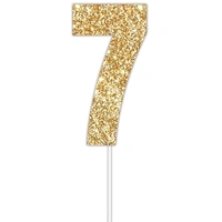 Gold Glitter Cake Topper #7*