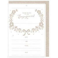 Engagement Party Invitations & Envelopes - Pk 16
