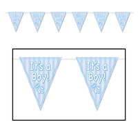 "It's A Boy!" Pennant Banner