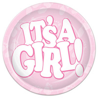 It's A Girl! Plates