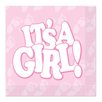 It's A Girl! Luncheon Napkins
